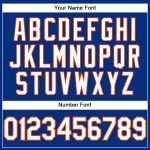 Custom Team Name and Number Performance T-Shirt - Personalized White-Orange Design Personalized Royal White-Orange Performance