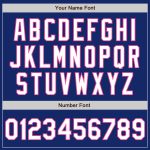 Custom Name & Number Authentic Baseball Jersey - Personalized Royal White-Pink 3-Color Arm Shape Design Personalized Royal