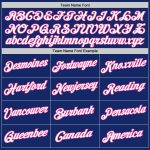 Custom Name Number Personalized Royal Pink Basketball Jersey Authentic Throwback Personalized Royal White-Pink Authentic