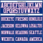 Custom Name Number Authentic Football Jersey - Personalized Royal White-Pink Mesh Team Jersey Personalized Royal White-Pink