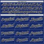 Custom Name and Number Authentic Black-White Pinstripe Baseball Jersey - Personalized Royal White Team Apparel Personalized