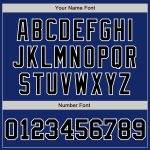 Custom Name and Number Authentic Black-White Pinstripe Baseball Jersey - Personalized Royal White Team Apparel Personalized