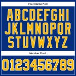 Personalized Gold-White Royal Pinstripe Basketball Jersey - Authentic Sports Apparel Personalized Royal White Pinstripe Gold-White
