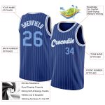 Custom Name Number Authentic Basketball Jersey Light Blue White Pinstripe Personalized Team Apparel Personalized Royal White