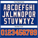 Personalized Orange-White Basketball Jersey - Authentic Royal White Pinstripe Design Personalized Royal White Pinstripe Orange-White