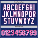 Custom Pink-White Pinstripe Baseball Jersey with Personalized Name and Number - Authentic Design Personalized Royal White