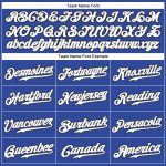 Custom Name Number White Black Pinstripe Authentic Baseball Jersey - Personalized Team Jersey Personalized Royal White Pinstripe