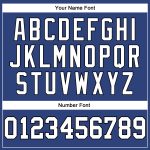 Custom Authentic Basketball Jersey - Personalized Royal White Pinstripe with Team Name & Number - White-Black Personalized