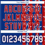 Custom Name and Number 3D American Flag Baseball Jersey - Personalized Royal White Red Authentic Team Jersey Personalized