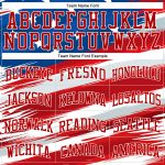 Personalized 3D American Flag Baseball Jersey - Custom Name & Number, Royal White-Red Team Colors Personalized Royal White-Red