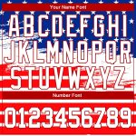 Custom Name and Number 3D American Flag Baseball Jersey, Personalized Royal White-Red Fashion Team Apparel Personalized Royal