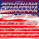 Custom Name and Number 3D American Flag Baseball Jersey, Personalized Royal White-Red Fashion Team Apparel Personalized Royal