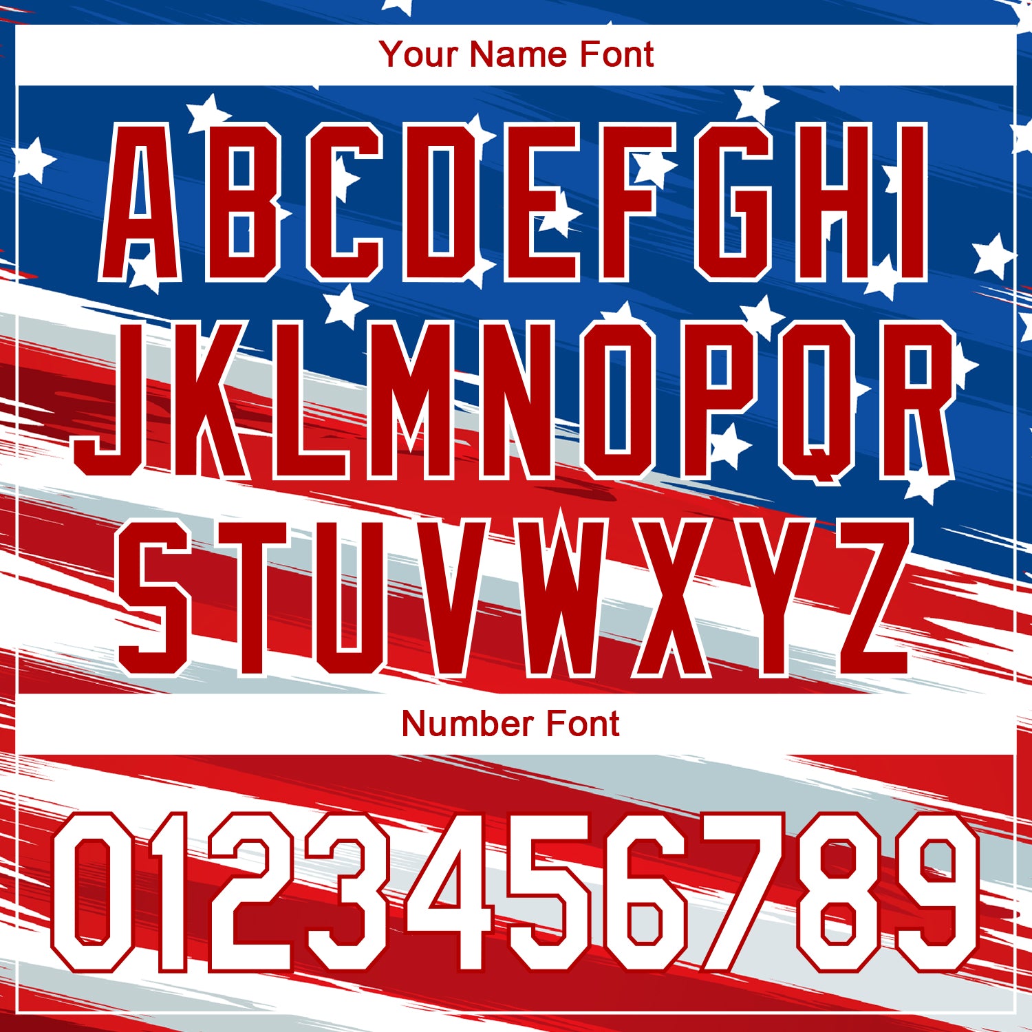 Personalized Royal White-Red 3D American Flag Performance Golf Polo Shirt Team Custom Name and Number Custom Name and Number 3D American Flag Golf Polo Shirt - Personalized White-Red Performance Team Shirt Personalized Royal - Image 5