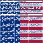 Custom 3D American Flag Performance T-Shirt with Personalized Name and Number - Royal White-Red Personalized Royal White-Red