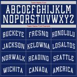 Personalized Authentic Baseball Jersey in Royal White and Red Colors Personalized Royal White-Red Authentic Baseball Jersey