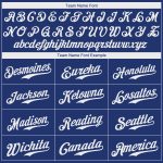 Personalized Custom Softball Jersey with Name and Number - Royal White-Red Authentic Design Personalized Royal White-Red