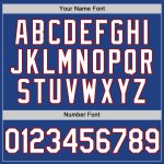 Custom Name and Number Personalized Authentic Throwback Baseball Jersey - Royal White-Red Design Personalized Royal White-Red