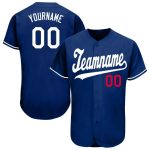 Custom White and Red Baseball Jersey - Personalized Sportswear 4968 Personalized Royal White-Red Baseball Jersey 4968
