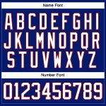 Custom Name and Number Personalized Royal White-Red Hockey Jersey Lace Neck Team Personalized Royal White-Red Hockey Lace