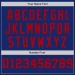 Custom Name and Number Baseball Jersey - Personalized Royal White-Red Pinstripe Authentic Split Fashion Jersey Personalized
