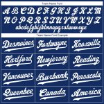 Custom Name and Number White-Red Softball Jersey - Personalized Team Apparel Personalized Royal White-Red Softball Jersey