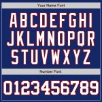 Personalized Unisex Softball Jersey - Royal White-Red Two-Button Design Personalized Royal White-Red Two-Button Unisex Softball