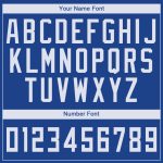Personalized Royal White Basketball Jersey for Men and Women - Round Neck Design Personalized Royal White Round Neck Basketball