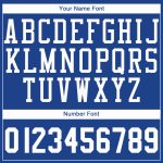 Custom Name and Number Personalized Royal White Basketball Jersey Round Neck Personalized Royal White Round Neck Basketball