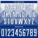 Custom Name and Number Sublimation Basketball Jersey for Team - Personalized Royal White Round Neck Suit Personalized Royal