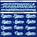 Custom Name Number Personalized Royal White-Sky Blue Hockey Jersey Lace Neck Team Apparel Personalized Royal White-Sky Blue