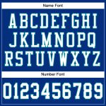 Custom Name and Number Personalized Authentic Football Jersey, Royal White-Teal Mesh Team Style Personalized Royal White-Teal