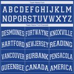 Custom Name and Number Basketball Jersey - Personalized Royal White V-Neck Team Jersey Personalized Royal White V-Neck Basketball