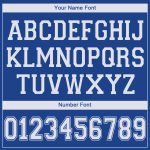 Custom Name and Number Basketball Jersey - Personalized Royal White V-Neck Team Jersey Personalized Royal White V-Neck Basketball