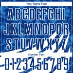 Custom Name and Number Basketball Jersey - Personalized Royal White Wind Shapes Round Neck Sublimation Suit Personalized
