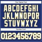 Custom Name and Number Authentic Baseball Jersey - Personalized Royal White-Yellow Team Jersey Personalized Royal White-Yellow