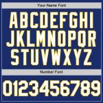 Custom Authentic Personalized Baseball Jersey with Name and Number - Royal White-Yellow Sleeveless Team Jersey Personalized