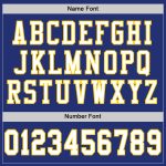 Custom Authentic Football Jersey - Personalized Royal Yellow Mesh with Team Name & Number Personalized Royal White-Yellow