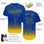 Personalized Los Angeles City Edition Yellow 3D Fade Baseball Jersey with Custom Name and Number - Authentic Fashion Team Gear