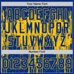 Custom Name and Number Baseball Jersey - Personalized Yellow 3D Dripping Splatter Art Design Personalized Royal Yellow 3D