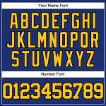 Custom Name and Number Authentic Baseball Jersey in Royal Yellow-Black - Personalized Team Gear Personalized Royal Yellow-Black