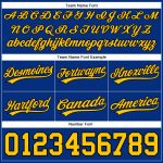 Custom Name and Number Authentic Basketball Shorts - Personalized Yellow-Black Team Gear Personalized Royal Yellow-Black