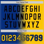 Custom Name Number Unisex Softball Jersey Gradient Yellow Black Fashion Two-Button Personalized Team Apparel Personalized