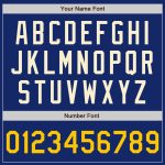 Custom Name and Number Authentic Baseball Jersey - Personalized Royal Yellow-Cream Team Jersey Personalized Royal Yellow-Cream