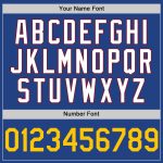 Custom Personalized Baseball Jersey - Royal Yellow-Crimson Mesh Throwback with Team Name and Number Personalized Royal Yellow-Crimson