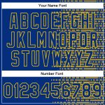 Custom Name Number Bomber Jacket Varsity Letterman 3D Pattern Royal Yellow Halftone Design Full-Snap Personalized Royal Yellow