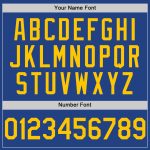 Custom Personalized Royal Yellow Baseball Jersey with Authentic Throwback Design, Team Name and Number Personalized Royal