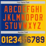 Custom Name Number Bomber Jacket Yellow-Orange Gradient Varsity Letterman Fashion Full-Snap Personalized Team Apparel Personalized