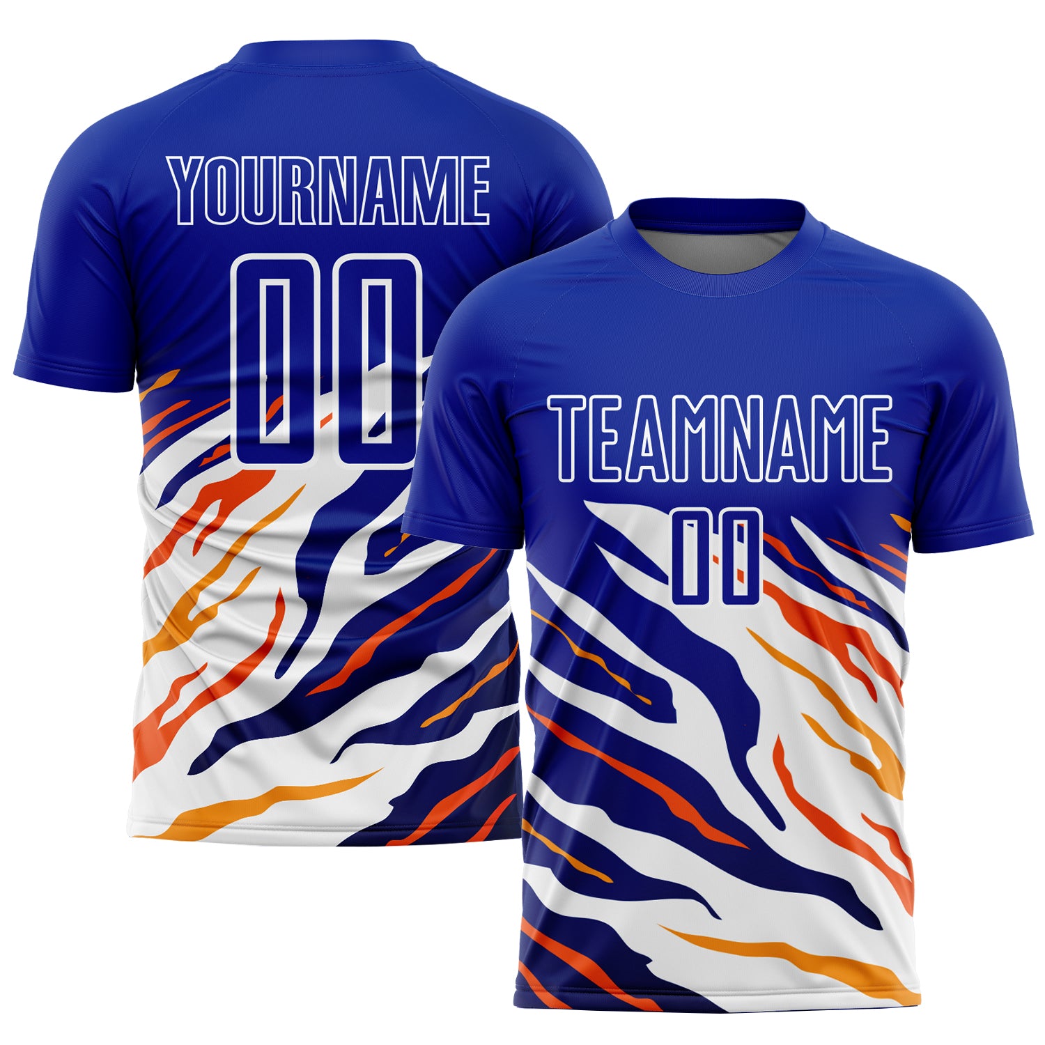 Custom Name and Number Soccer Uniform Jersey - Personalized Royal Yellow-Red Sublimation Team Gear Personalized Royal Yellow-Red