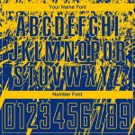 Custom Team Soccer Jersey - Personalized Royal Yellow Sublimation Uniform with Name and Number Personalized Royal Yellow