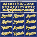 Custom Yellow White Varsity Letterman Bomber Jacket with Personalized Name and Number, Full-Snap Two Tone Design Personalized